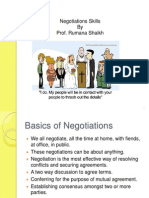 Negotiations Skills by Prof. Rumana Shaikh