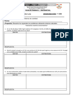 Ficha de Trabajo 1 - Matemática - Ejercicios Con Números Naturales - 1ero de Secundaria - 2024