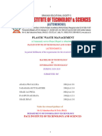 Plastic Waste Management: Pace Institute of Technology and Sciences