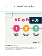 5 Key Financial Ratios and How To Use Them