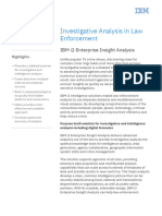 IBM I2 Intelligence Analysis For Law Enforcement Solution Brief PDF