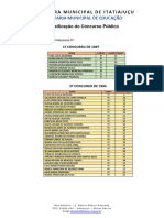 Classificação Dos 4 Concursos - P1