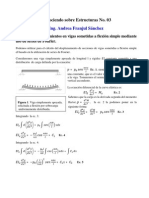 Calculo de Desplazamientos en Vigas Sometidas A Flexión Simple Mediante Uso de Series de Fourier F