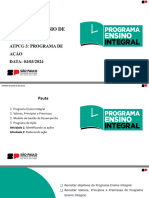 Formação Programa de Ação