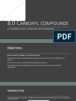 8.1 Carbonyl Compounds Prep Naming and Isomerism