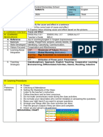 Lesson Plan Cause and Effect