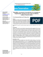 Suitability Assessment of Groundwater For Irrigation in Rajahmundry Division of East Godavari District, Andhra Pradesh (India)