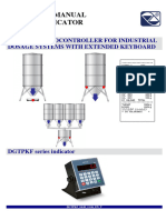 Technical Manual Weight Indicator: DGTPKF: Microcontroller For Industrial Dosage Systems With Extended Keyboard