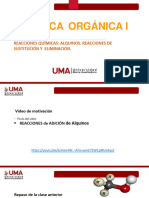 Sesion 11 Reacciones Químicas Alquinos. Reacciones de Sustitución y Eliminación