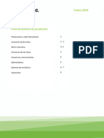 Lista de Precios Productos - Enero 2024