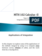 MTH 102 Calculus - II-Topic 3-Applications of Integration-Areas Between Curves