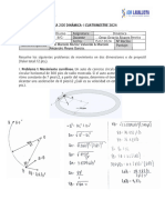 Trabajo de Dinamica Movimiento Curvilineo