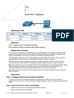 7.2.7 Lab - View Network Device MAC Addresses