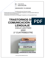 Trastornos de La Comunicacion y Del Lenguaje - 2022 Unidad 1