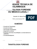 5 - Tanatologia Forense I - Conceito, Tipos e Terminologia de Morte Fases de Putrefação