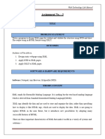 3 XML DTD and XSLT Assignment No 31