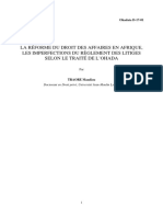 La Réforme Du Droit Des Affaires en Afrique, Les Imperfections Du Règlement Des Litiges Selon Le Traité de L'Ohada