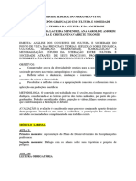 Programa Teorias Da Cultura e Da Sociedade 2024.1