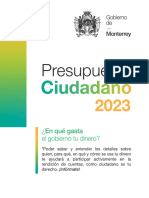 Presupuesto Ciudadano de Monterrey 2023