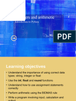 Python L2 Numbers and Arithmetic