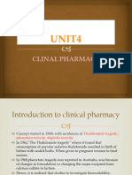 UNIT4 Clinical Pharmacy