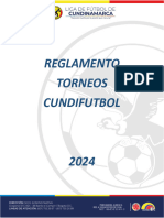 Reglamento Oficial Torneos Cundifutbol 2024