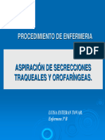 Aspiracion de Secreciones