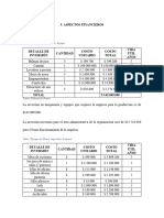 Aspectos Financieros 5.1 Inversiones: Tabla 1 Inversión en Maquinaria y Equipos