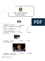 Grade 3 P.E Paper 1 End of Year Exams 2022