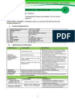 1°grado EPT - Sesión 4 - Unidad 1 - Modelos para La Gestión de Proyectos de Emprendimiento