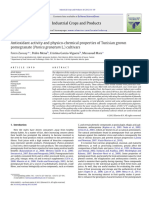 Antioxidant Activity and Physico Chemica