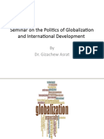 Seminar On The Politics of Globalization and International