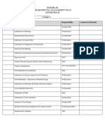 DEPARTMENTAL MANAGEMENT PLAN Sample