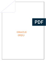 Oracle Notes