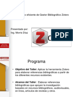 Uso de Gestor Zotero