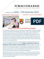 Careers Bulletin 27th November 2023