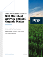 AP Environmental Science Lab Soil Microbial Activity and Soil Organic Matter Te