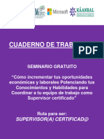 Cuaderno de Trabajo Supervisor Certificado