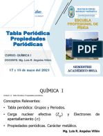 07 y 08 Tabla Periódica. Propiedades Periódicas (17 Y18 Mayo)