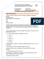 Python Program Question Unitwise