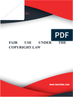 Fair Use Under The Copyright Law