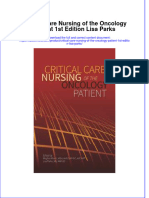 Critical Care Nursing of The Oncology Patient 1St Edition Lisa Parks Online Ebook Texxtbook Full Chapter PDF