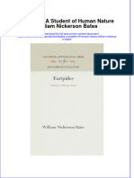 Euripides A Student of Human Nature William Nickerson Bates Online Ebook Texxtbook Full Chapter PDF