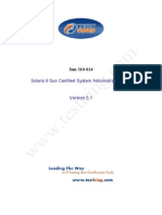 Testking - 310-014 Sun Microsystems SCSA Sun Certified System Administrator For The Solaris 9 Ope