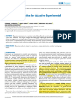 Bayesian Optimization For Adaptive Experimental Design A Review