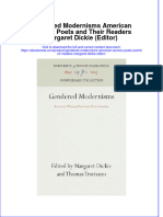 Gendered Modernisms American Women Poets and Their Readers Margaret Dickie Editor Online Ebook Texxtbook Full Chapter PDF