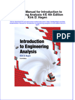 PDF Solution Manual For Introduction To Engineering Analysis 4 E 4Th Edition Kirk D Hagen Online Ebook Full Chapter