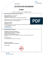 Hoja de Datos de Seguridad R-507: Versión: 03 Fecha de Aprobación: 20-07-2022