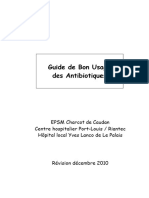 Guide de Bon Usage Des Antibiotiques