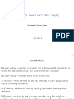 Lecture 5 - Taxes and Labor Supply